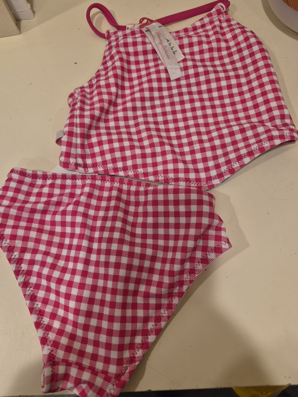 Tommy Bahama Pink Gingham Kids Bottoms